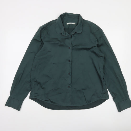 Lareida Women’s Green Cotton Button-Up Shirt Size 12