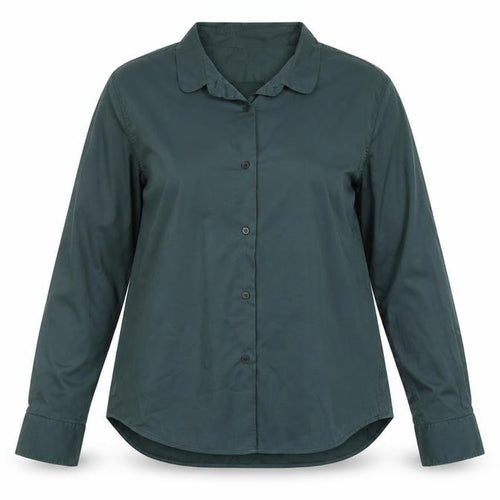 Lareida Women’s Green Cotton Button-Up Shirt Size 12