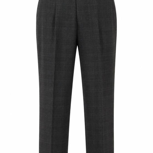 Marks and Spencer Men's Grey Check Wool Blend Dress Trousers 32W 31L