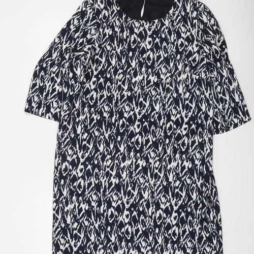 Windsmoor Women's Black Geometric Shift Dress Size 14