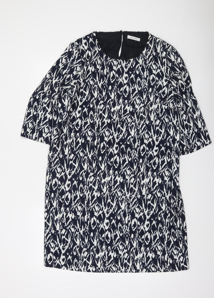 Windsmoor Women's Black Geometric Shift Dress Size 14