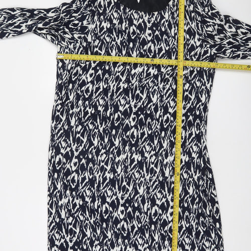 Windsmoor Women's Black Geometric Shift Dress Size 14