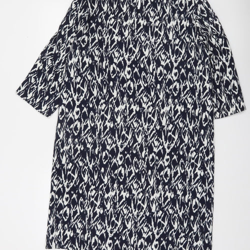 Windsmoor Women's Black Geometric Shift Dress Size 14