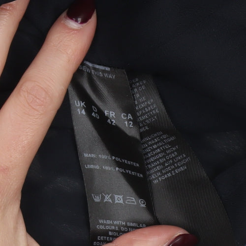 Windsmoor Women's Black Geometric Shift Dress Size 14