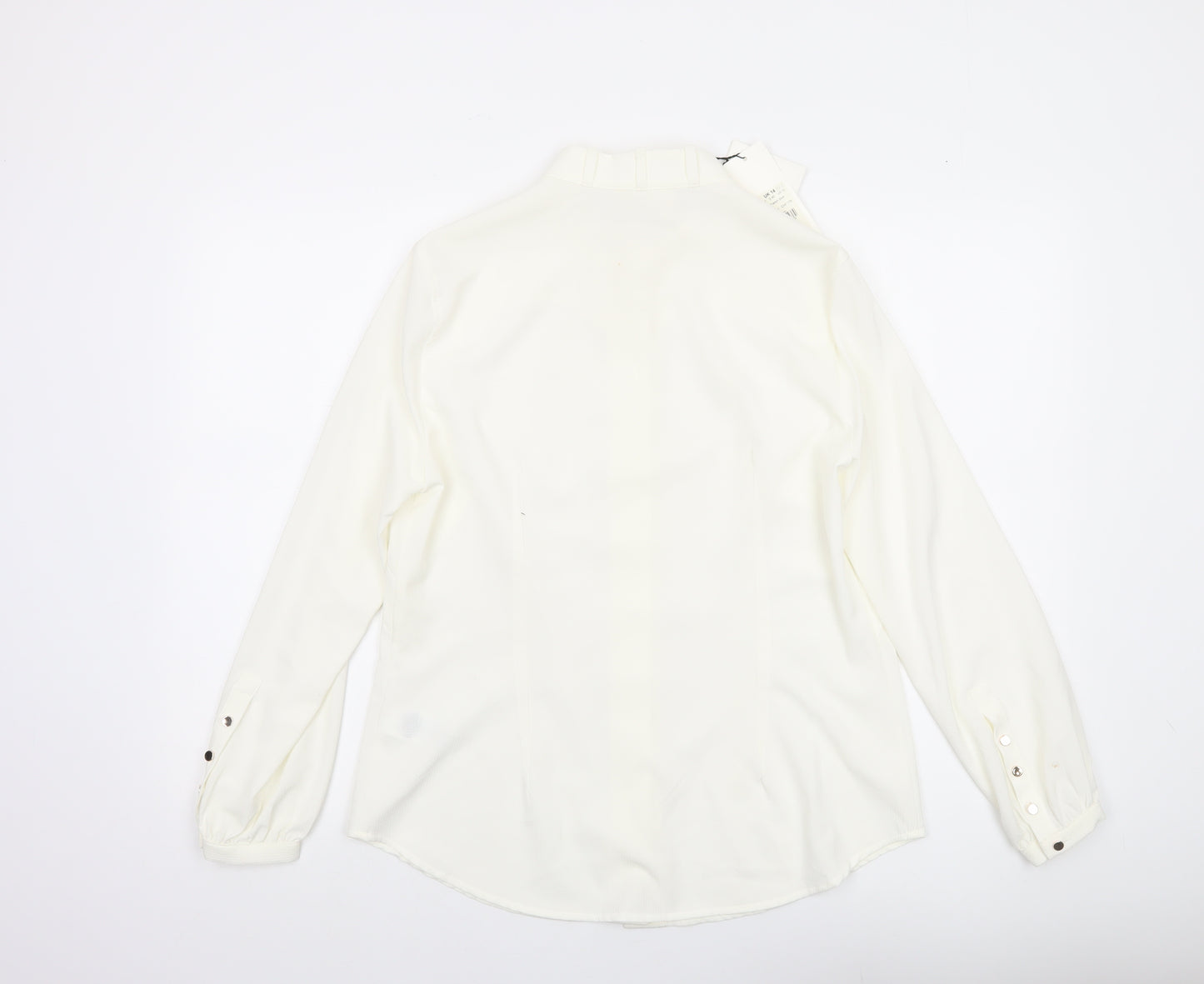 Damsel in a Dress Women's Ivory Button-Up Shirt Size 14
