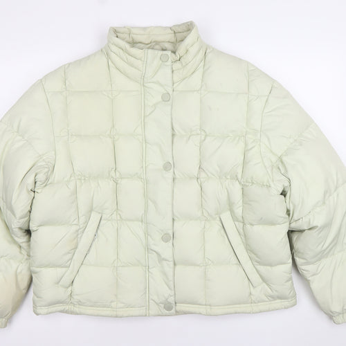 C&A Women Ivory Puffer Jacket Size 18-20 Quilted Winter Coat