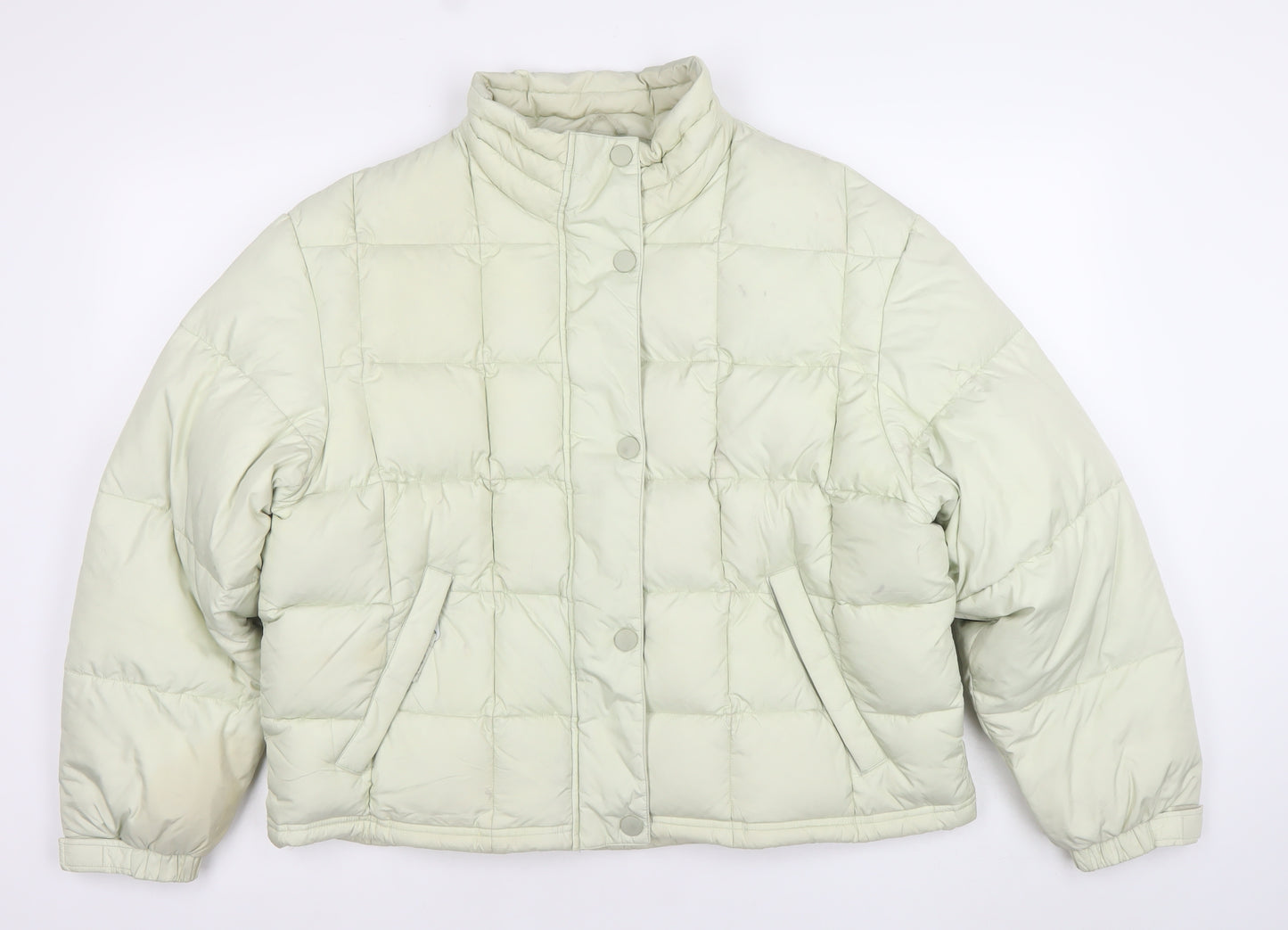 C&A Women Ivory Puffer Jacket Size 18-20 Quilted Winter Coat