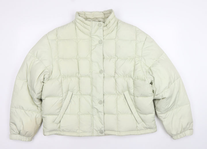 C&A Women Ivory Puffer Jacket Size 18-20 Quilted Winter Coat