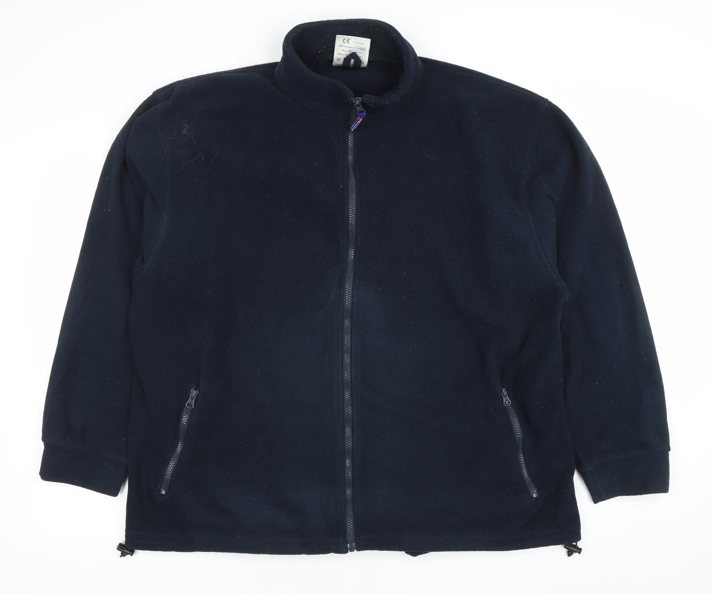 Click Workwear Men's Blue Fleece Jacket XL Full Zip Polyester