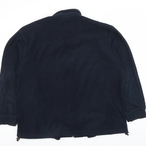 Click Workwear Men's Blue Fleece Jacket XL Full Zip Polyester