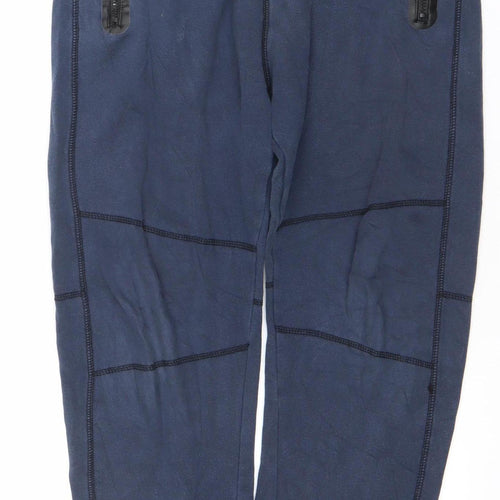 H&M Teens Blue Jogger Trousers 170 Regular Fit Fleece Cotton Blend