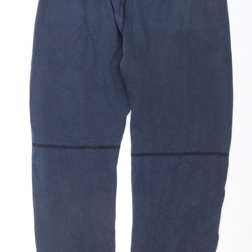 H&M Teens Blue Jogger Trousers 170 Regular Fit Fleece Cotton Blend