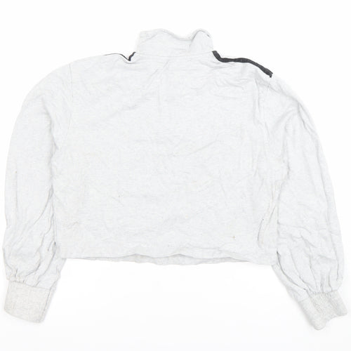 Adidas Women’s Grey 1/4 Zip Pullover Sweatshirt Size M