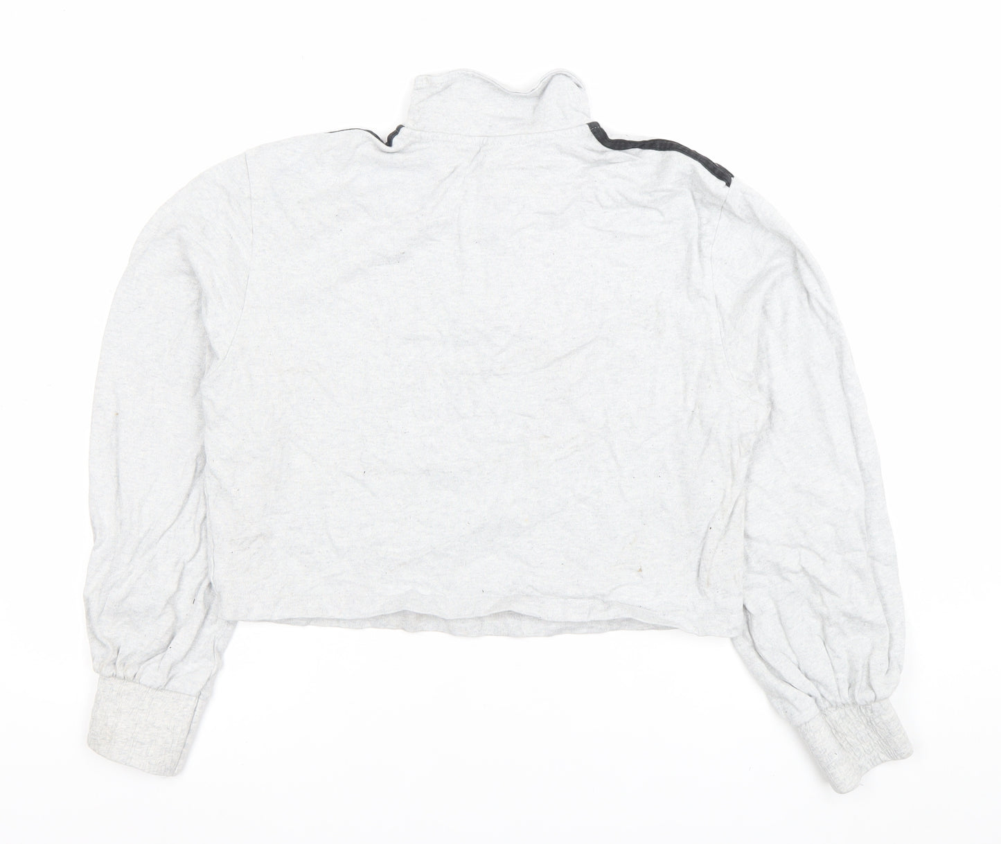 Adidas Women’s Grey 1/4 Zip Pullover Sweatshirt Size M