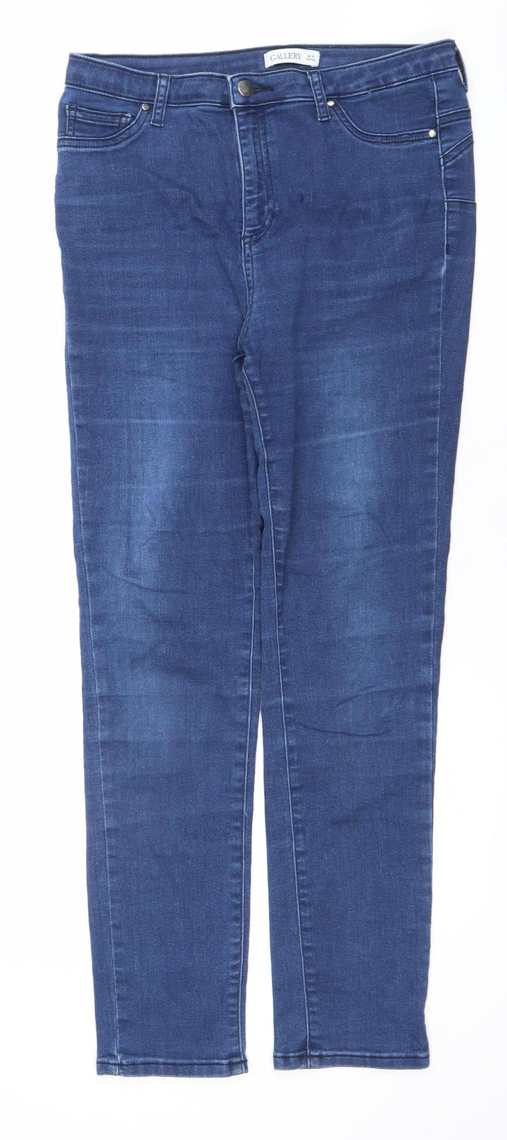 Gallery Women Blue Skinny Slim Fit Jeans UK 12