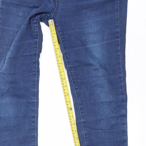 Gallery Women Blue Skinny Slim Fit Jeans UK 12