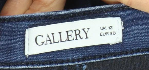 Gallery Women Blue Skinny Slim Fit Jeans UK 12
