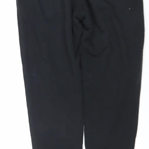 Nike Men's Black Jogger Trousers S Regular Fit Fleece Activewear