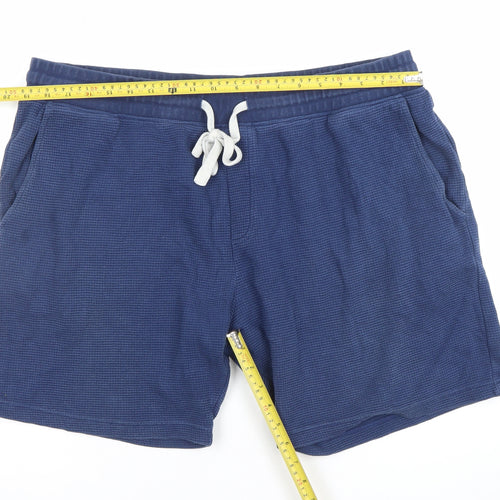 Marks and Spencer Mens Blue XL Regular Fit Sweat Shorts