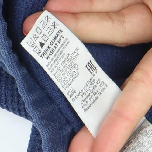 Marks and Spencer Mens Blue XL Regular Fit Sweat Shorts