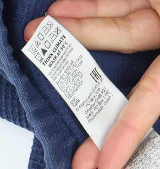 Marks and Spencer Mens Blue XL Regular Fit Sweat Shorts