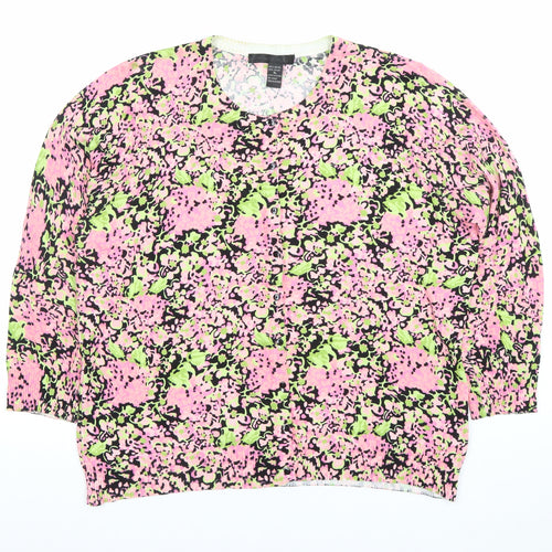 Contemporary Apt. 9 Edge Women's Multicoloured Floral Knit Cardigan XL