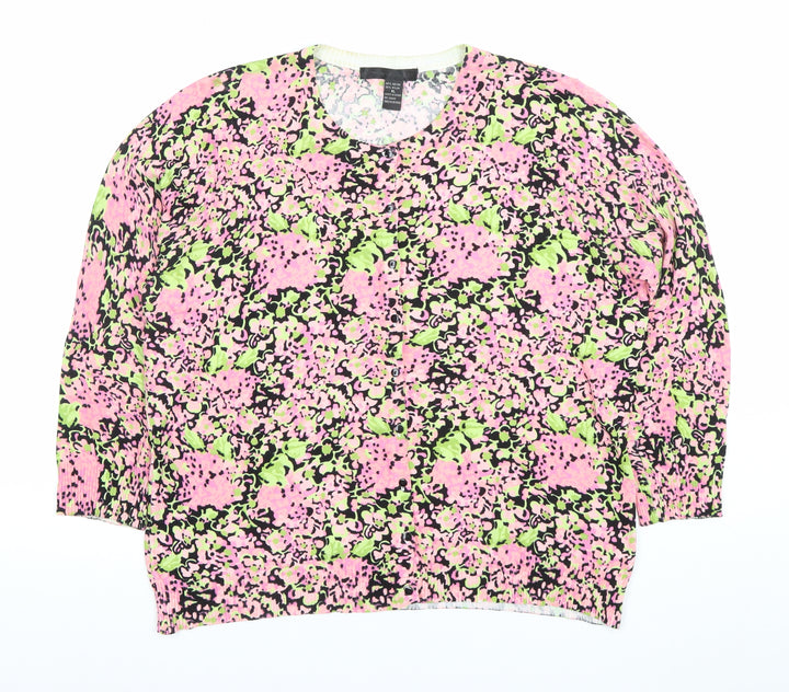 Contemporary Apt. 9 Edge Women's Multicoloured Floral Knit Cardigan XL