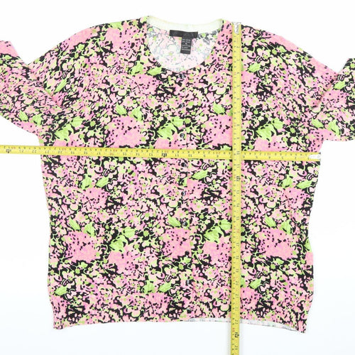 Contemporary Apt. 9 Edge Women's Multicoloured Floral Knit Cardigan XL