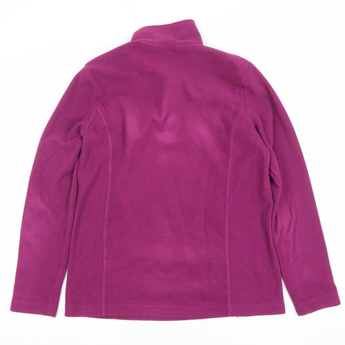 Lands' End Women's Purple Fleece Pullover Sweatshirt Size S
