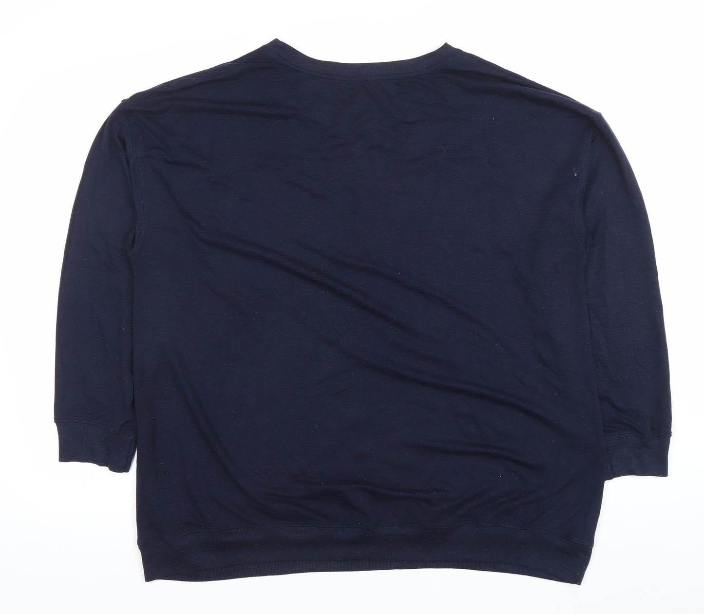 Dunnes Stores Womens Navy Chamonix France Pullover Sweatshirt Large