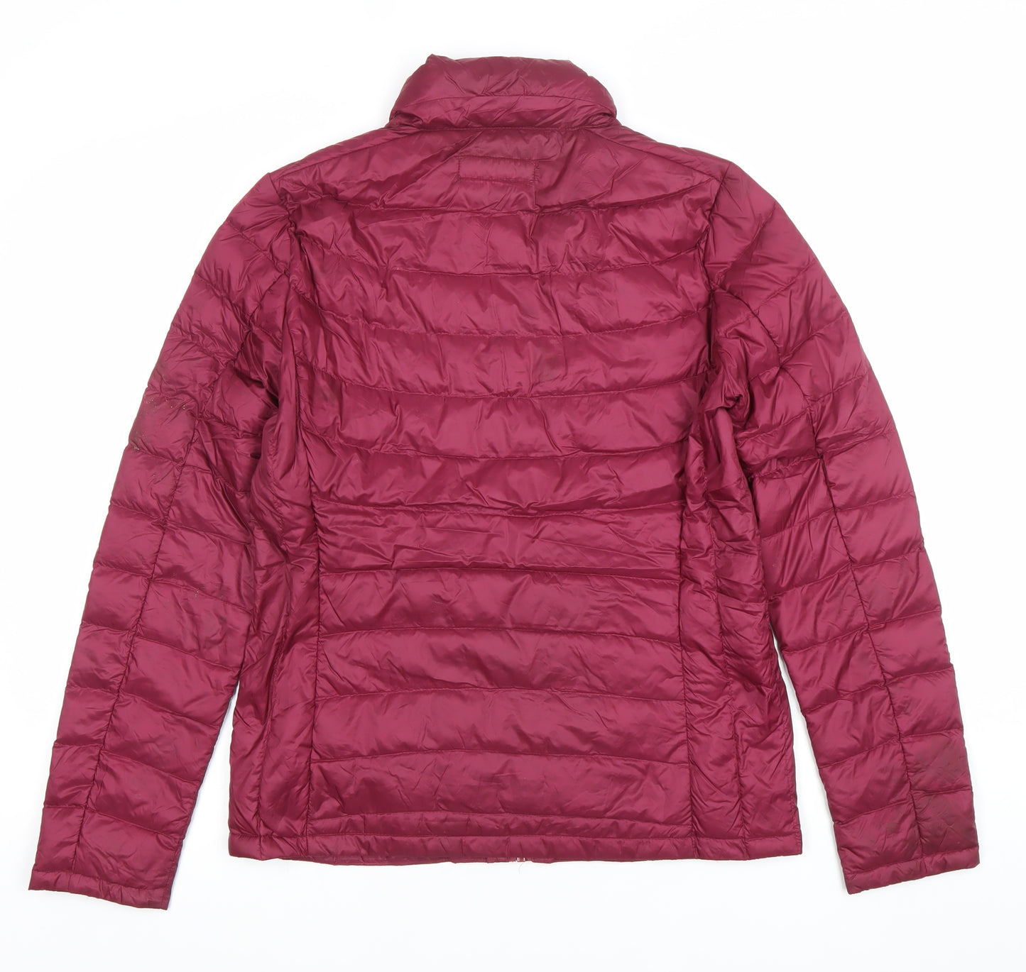 Coercion London Women's Red Puffer Jacket Size 12 Lightweight Down