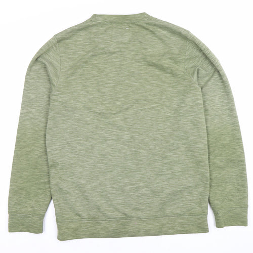 Jack & Jones Core Men's Green Sweatshirt M Crew Neck Long Sleeve