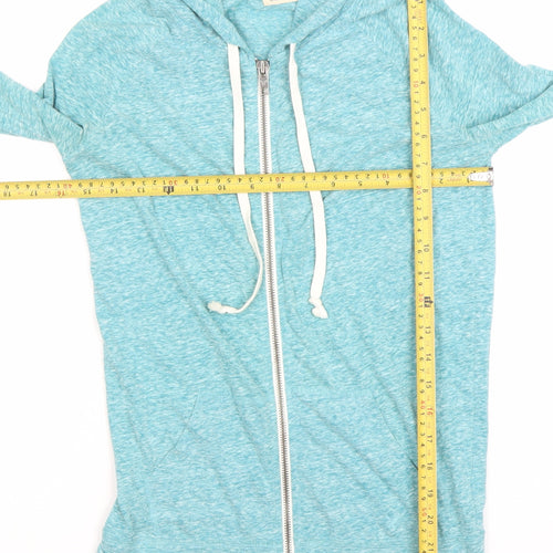 American Eagle Womens Blue Full Zip Hoodie Size Small Lightweight