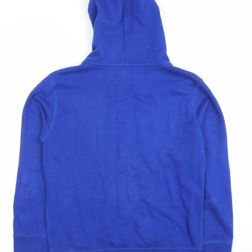 GAP Kids Boys Blue Pullover Hoodie Size XXL 160cm Cotton Graphic Print