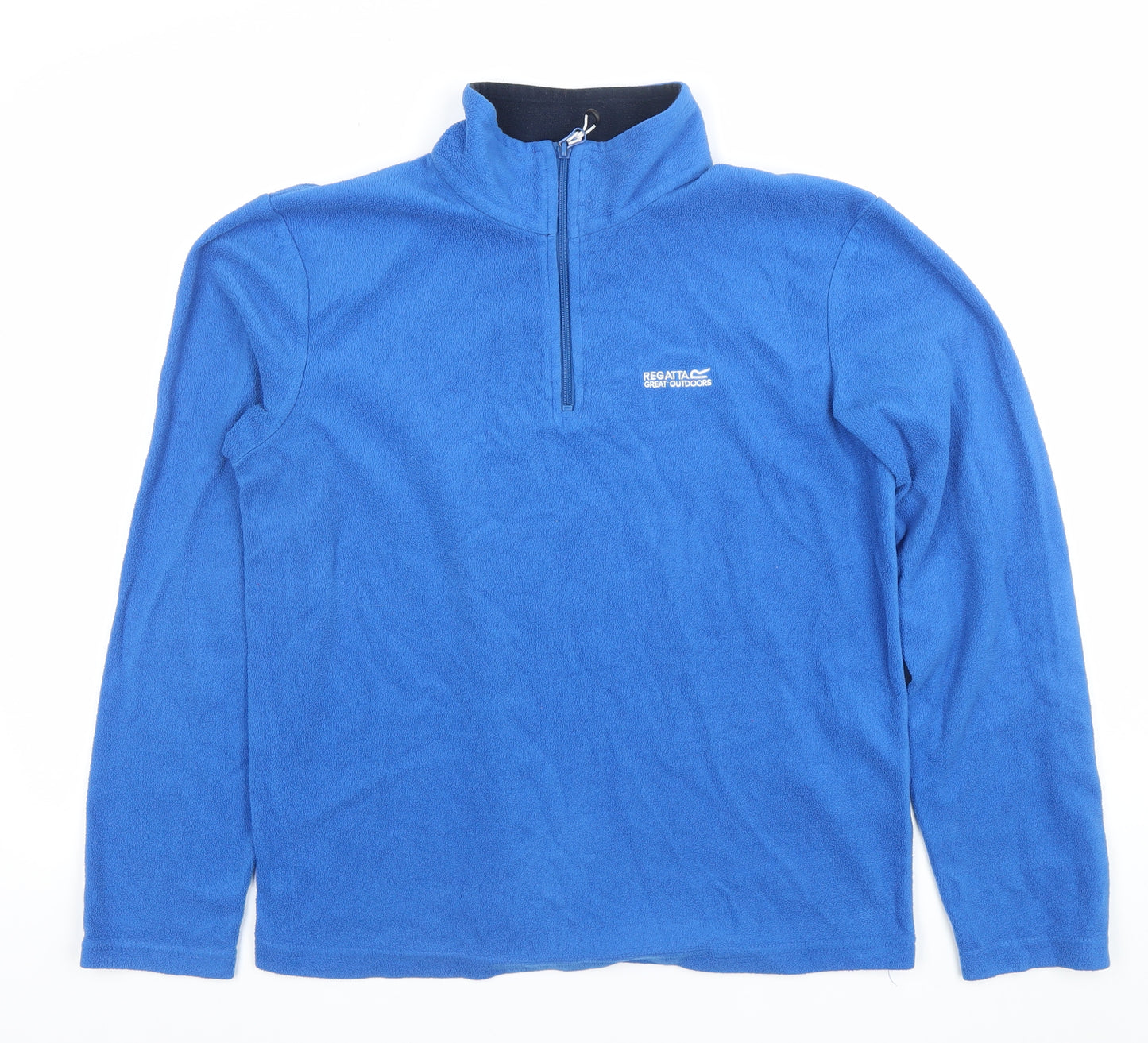 Regatta Men Blue Fleece Half Zip Pullover Sweatshirt Size M