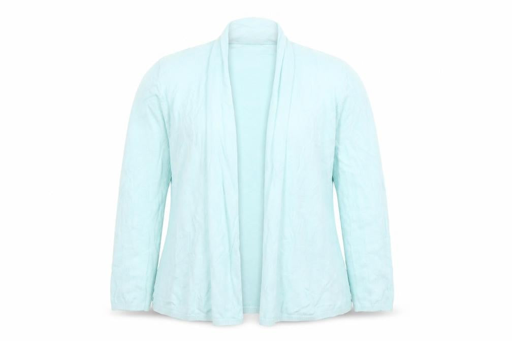 Dunnes Women Blue Lightweight Long Sleeve Open Cardigan Size 12