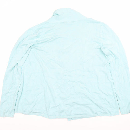 Dunnes Women Blue Lightweight Long Sleeve Open Cardigan Size 12
