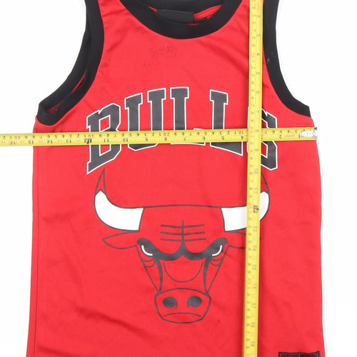 NBA Boys Red 9-10 Years Chicago Bulls Tank Jersey Top