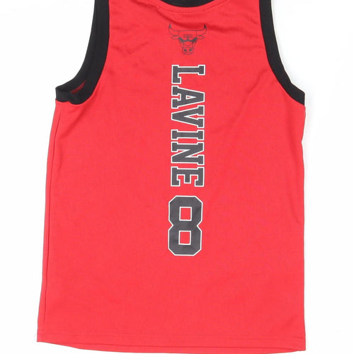NBA Boys Red 9-10 Years Chicago Bulls Tank Jersey Top