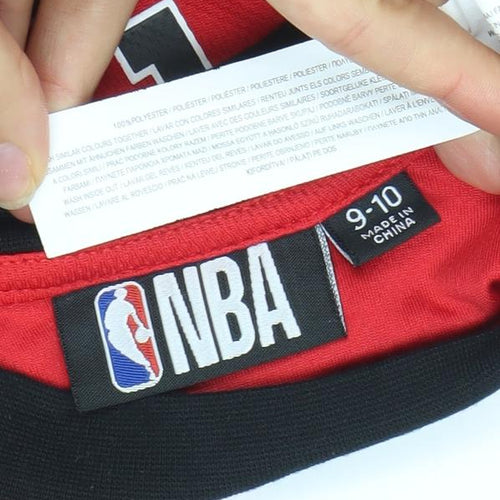 NBA Boys Red 9-10 Years Chicago Bulls Tank Jersey Top