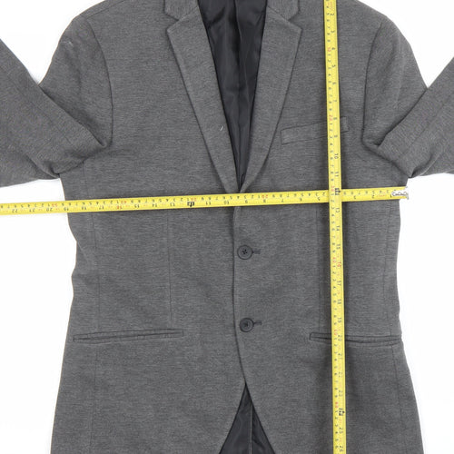 Jack & Jones Men's Grey Slim Fit Jersey Blazer Size 50