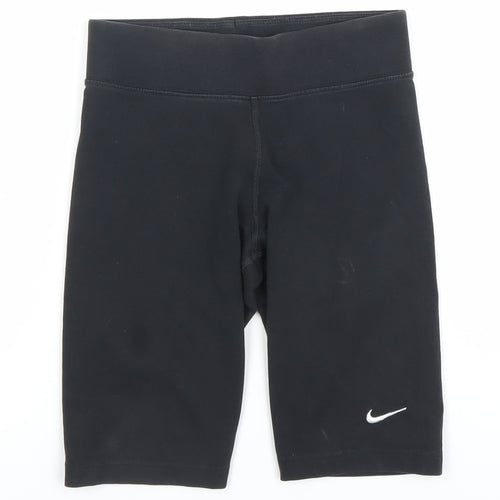 Nike Women's Black XS Biker Activewear Shorts Stretch Cotton