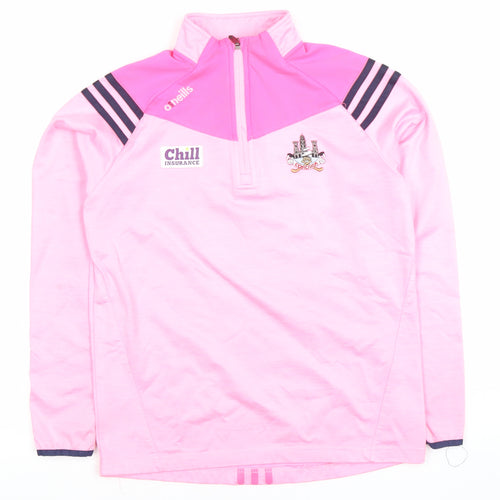 O'Neills Girls Pink 1/4 Zip Sports Sweatshirt Age 10-11 Years