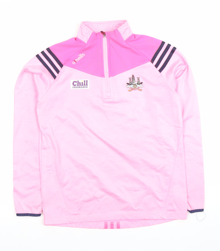 O'Neills Girls Pink 1/4 Zip Sports Sweatshirt Age 10-11 Years