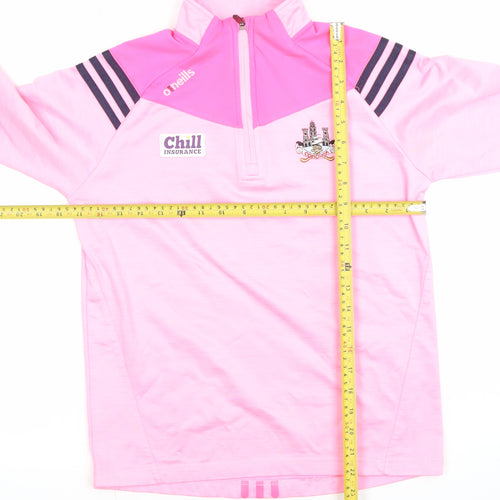 O'Neills Girls Pink 1/4 Zip Sports Sweatshirt Age 10-11 Years