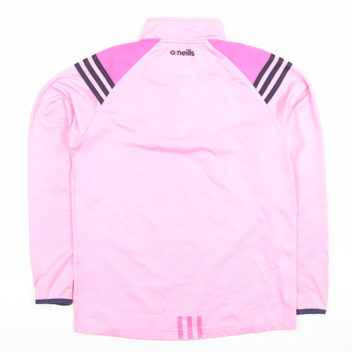 O'Neills Girls Pink 1/4 Zip Sports Sweatshirt Age 10-11 Years