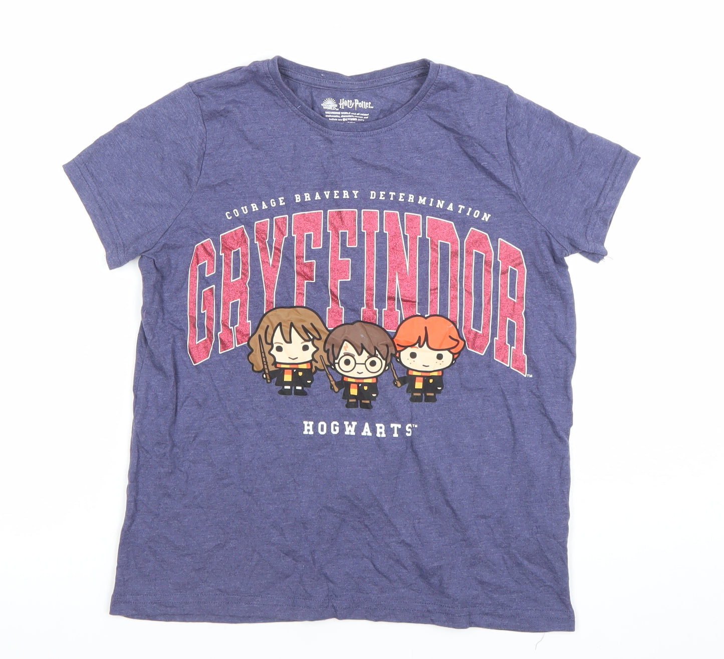 Harry Potter Girls Blue Gryffindor Graphic T-Shirt Size 146