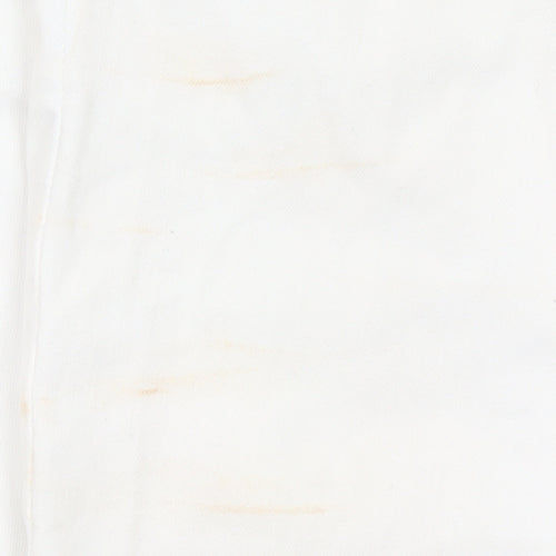 ONLY Women's White Ankle Skinny Jeans Size S/32 Mid Rise Stretch Denim