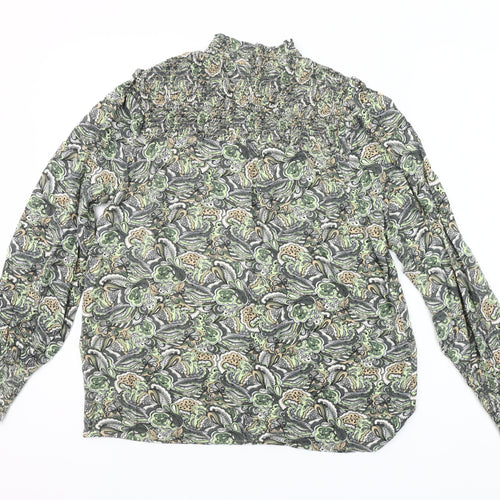Soyaconcept Women's Multicoloured Floral Viscose Tunic Blouse Size S