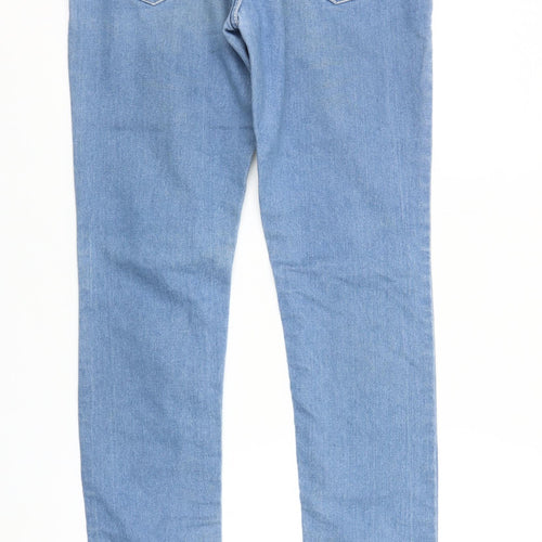 Blue Mid Waist Slim Fit Women’s Jeans Cotton Blend Size 30
